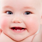 infant and toddler dental care cute baby smiling at dentist office in Glebe, NSW