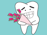 healthy foods in a tooth image