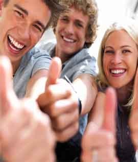 Home Page - Teenage group smiling, thumbs up to dentist, glebe near sydney CBD, Orthodontist, cosmetic dental care with Invisalign, teen Sedation @ Sydney Dentists dental practice near Sydney CBD