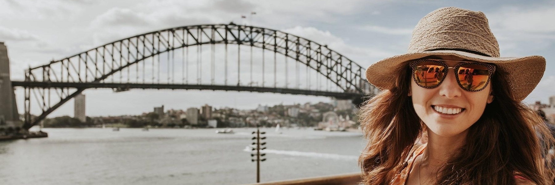 woman after tooth extraction outside | Booragoon dentist